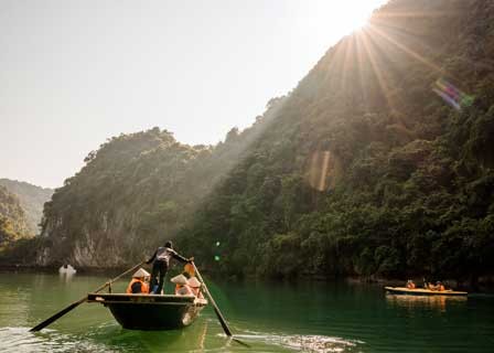Hanoi to  Halong Bay and Lan Ha Bay on Rita Cruise (L/ D)